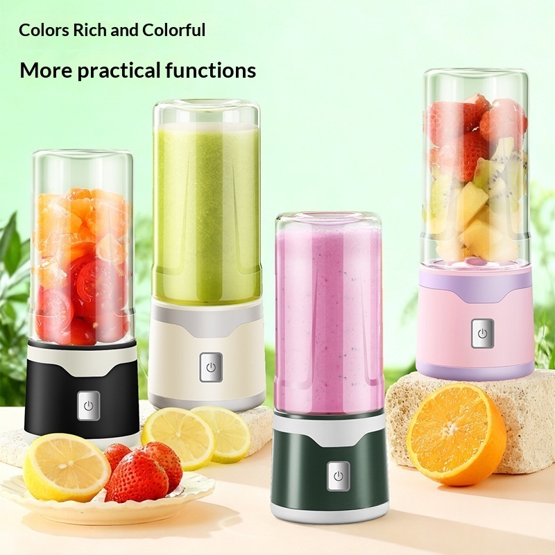 Multifunctional Rechargeable Electric USB Juicer Cup Double Cup Handheld Mixer Cup 500 ML Blending Juice Cup Outdoor - Image 6